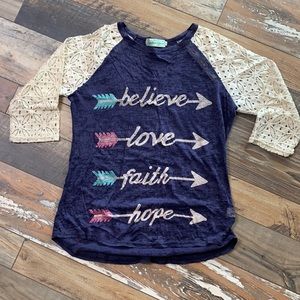 Cowgirl Jersey style t-shirt.